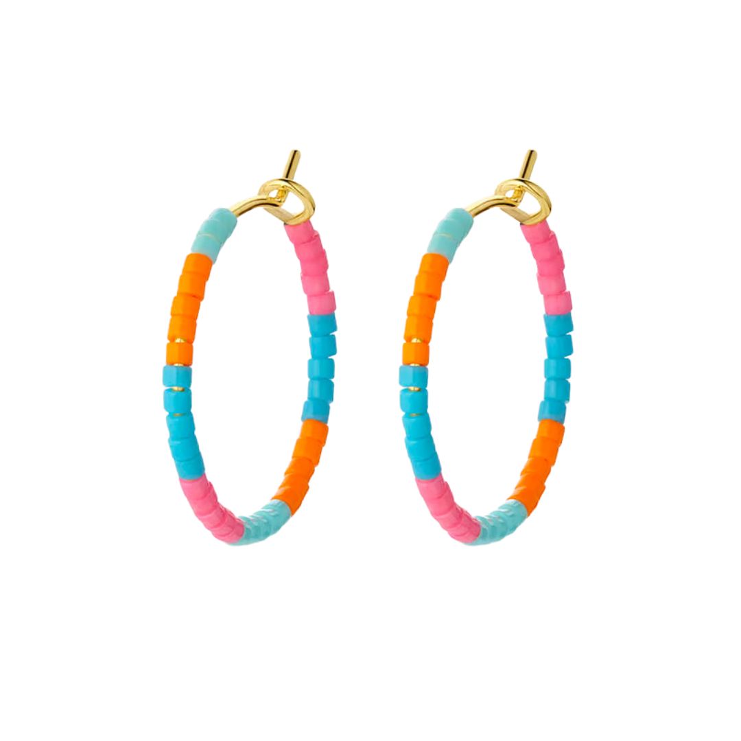 Gigi Stripe Hoops