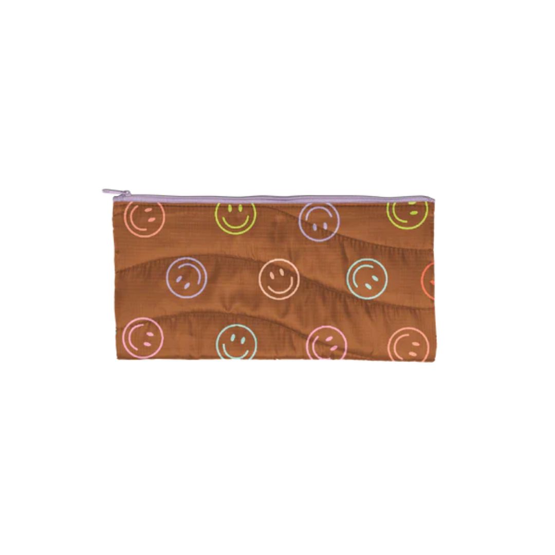 Talking Out of Turn Smiley Puffy All The Things Pouch