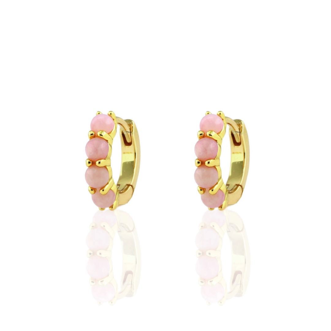 Kris Nations Gemstone Huggie Hoop