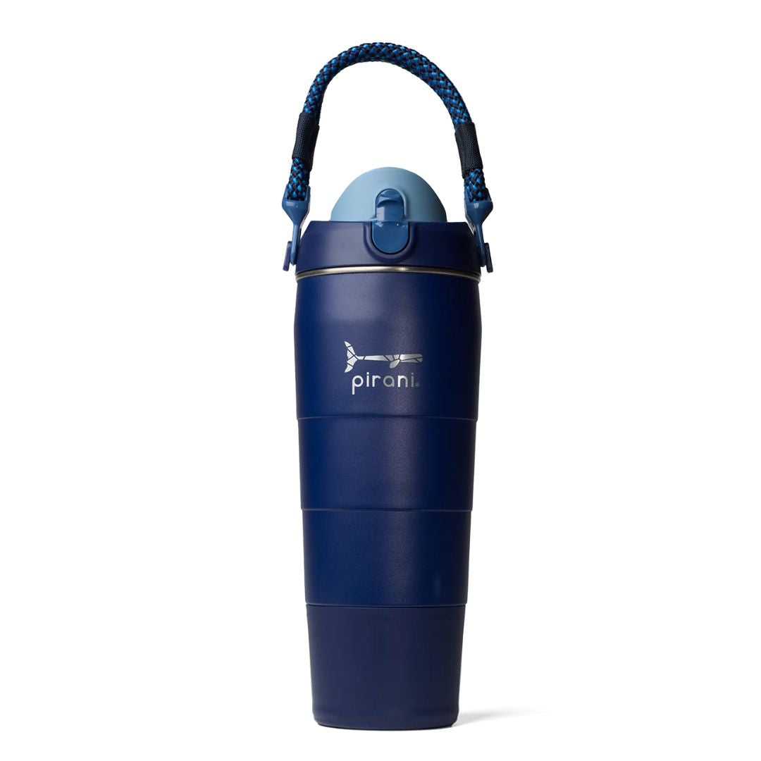 Pirani 32oz Matte Water Bottle w/ Rope Handle