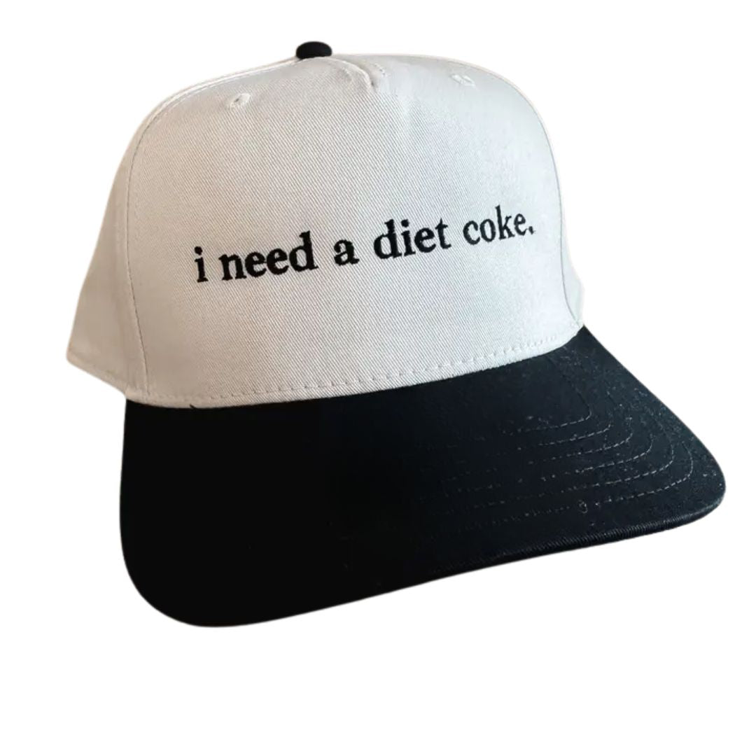 Embroidered Baseball Hat- Diet Coke