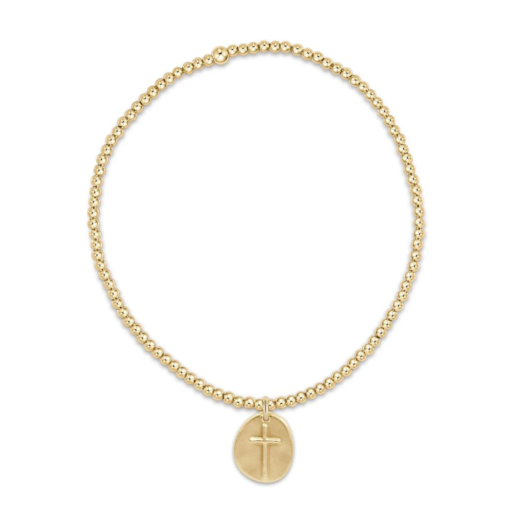 E Newton Classic Gold w/ Disc Bracelet