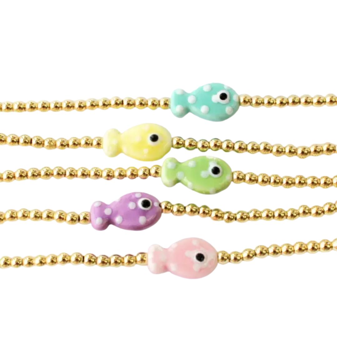 Dot Fish Beaded Bracelet