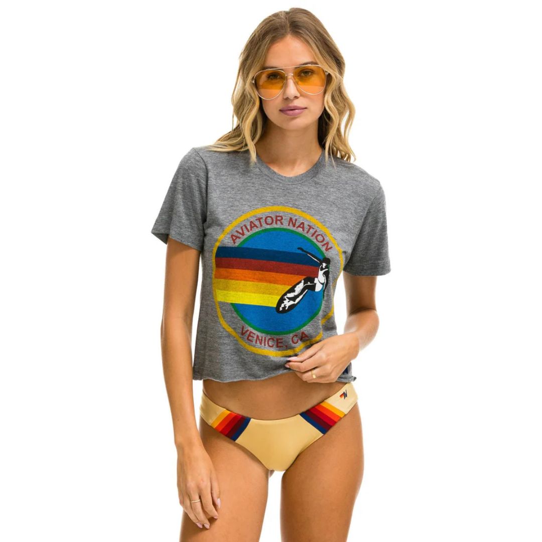 Aviator Nation Logo Boyfriend Tee