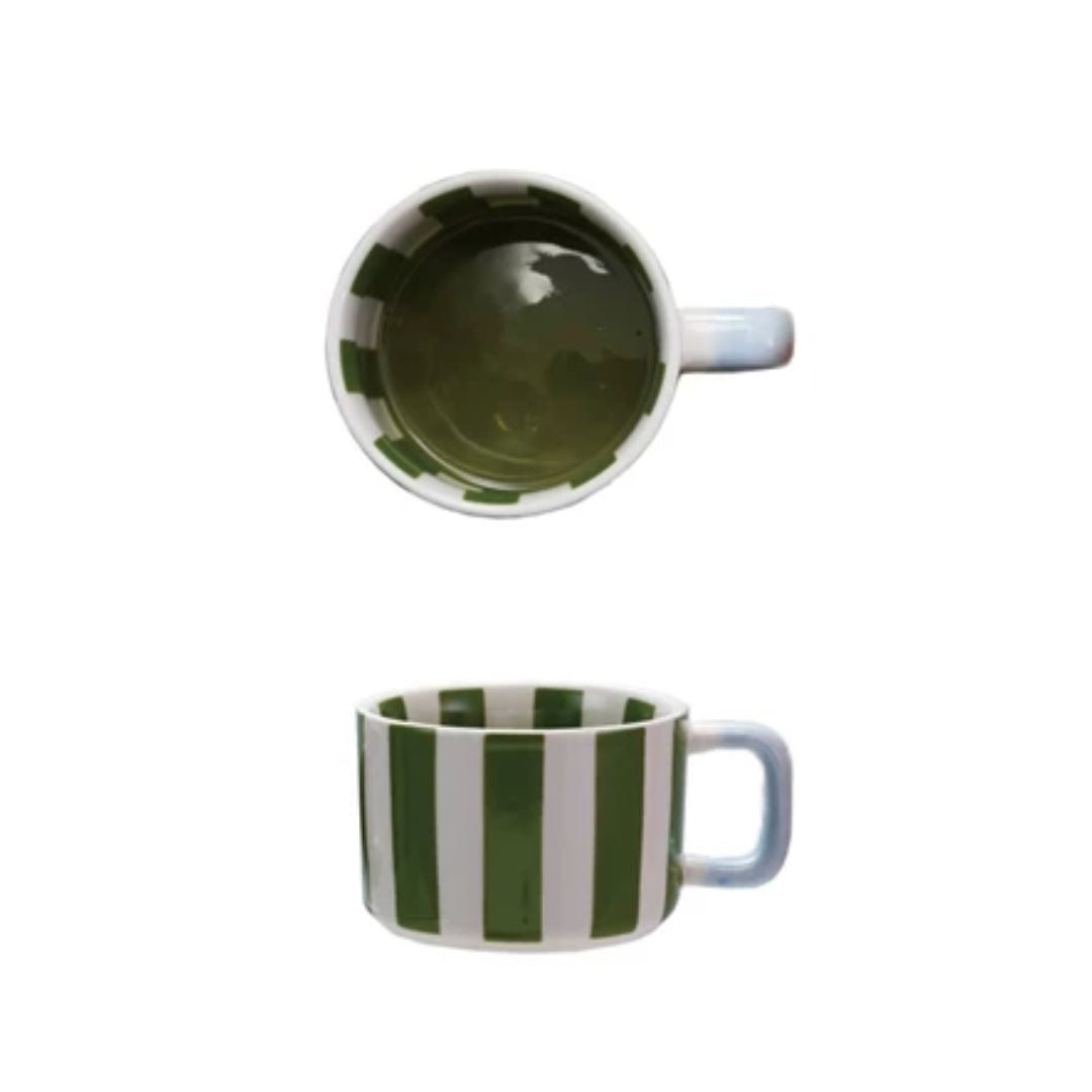 Stripe Stoneware Mug