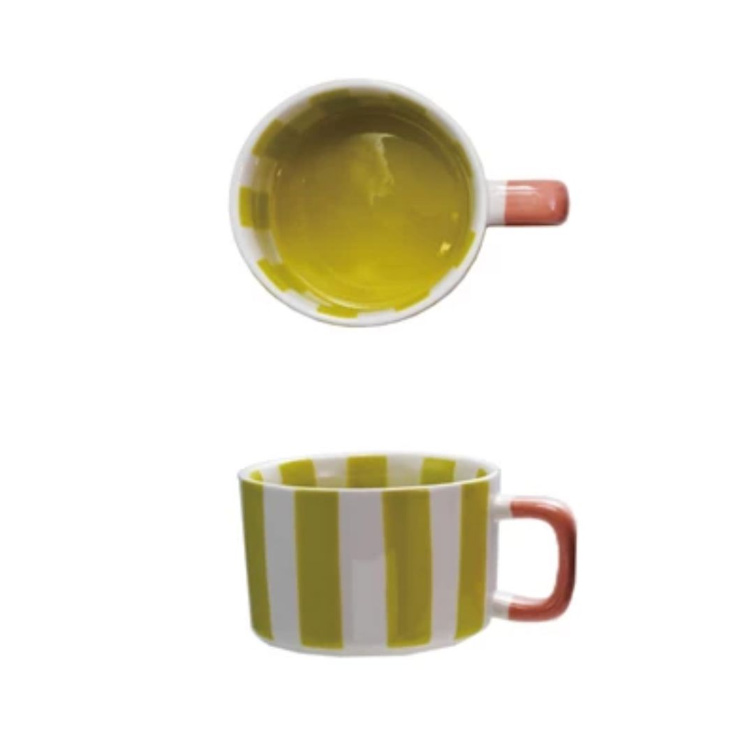 Stripe Stoneware Mug