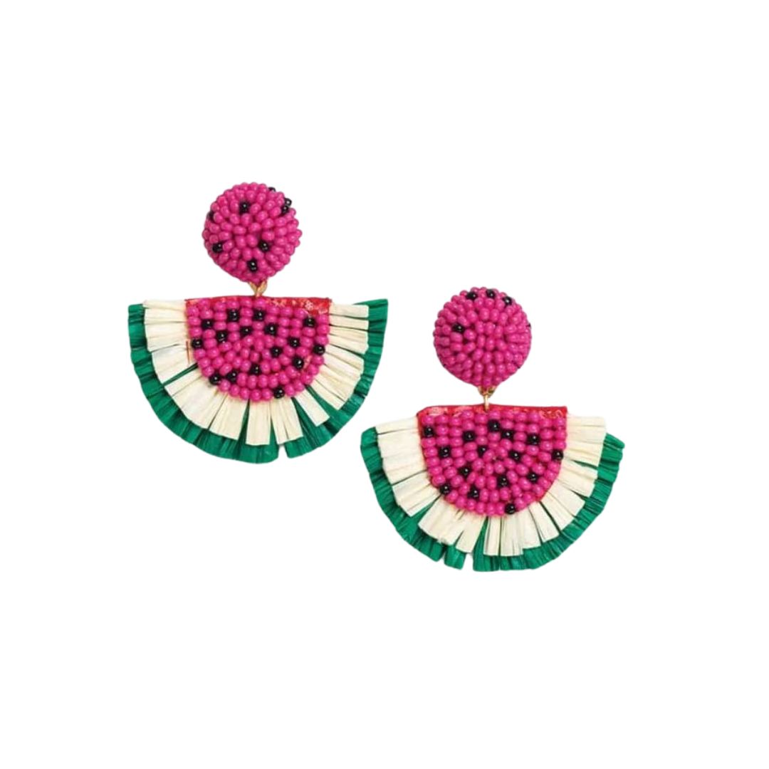 Josephine Rafia Earrings