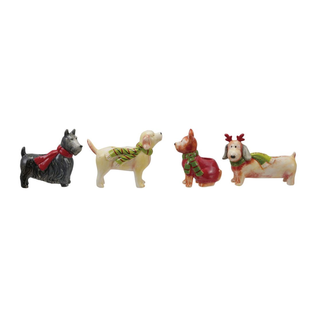 Dog w/ Scarf Taper Holder