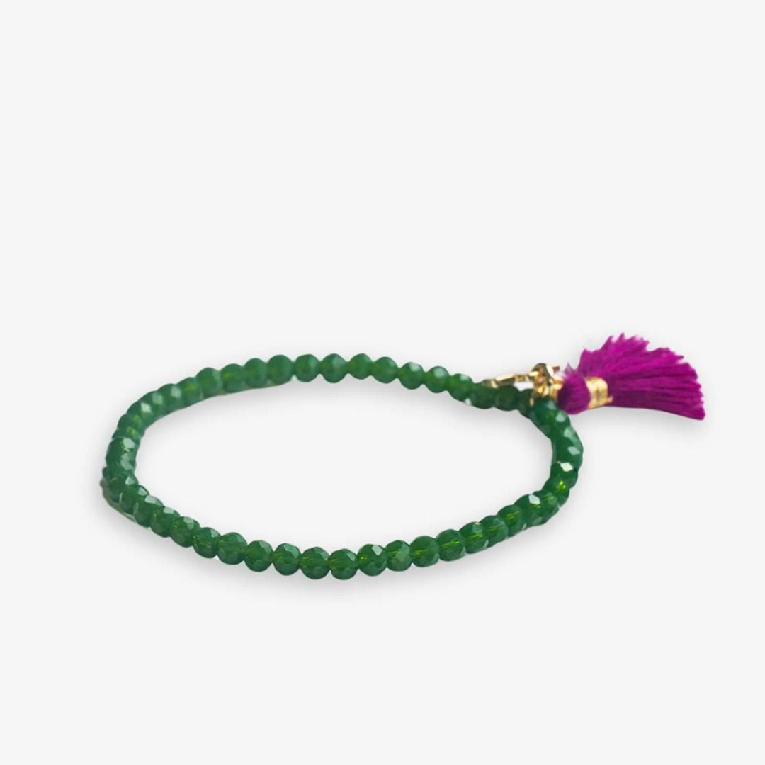 Ink and Alloy Patsy Solid Crystal Stretch Bracelet
