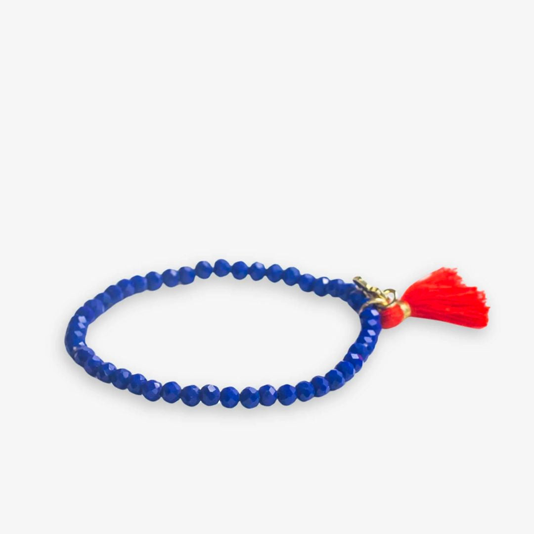 Ink and Alloy Patsy Solid Crystal Stretch Bracelet
