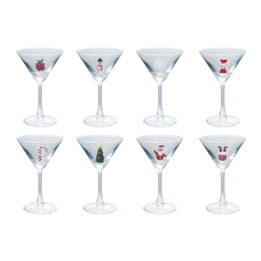 Holiday Martini Glass w/ Figure