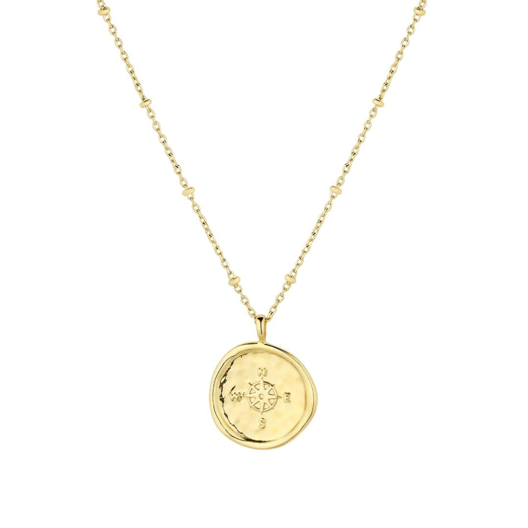Gorjana Compass Coin Necklace