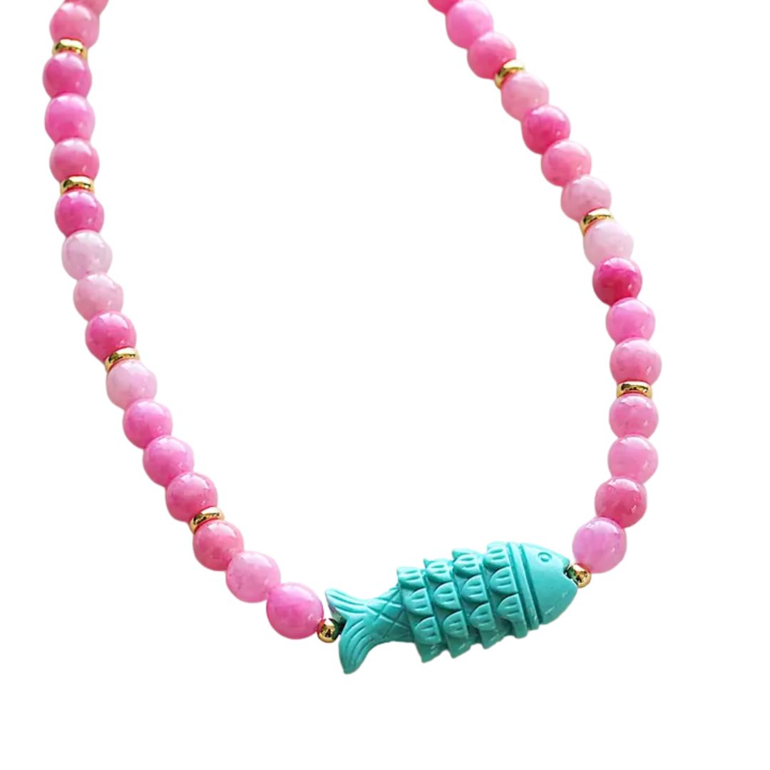 Essie Beaded Fish Necklace