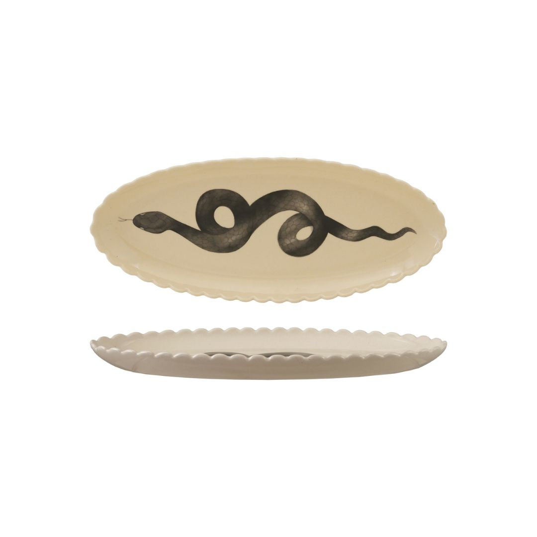 Scalloped Snake Platter