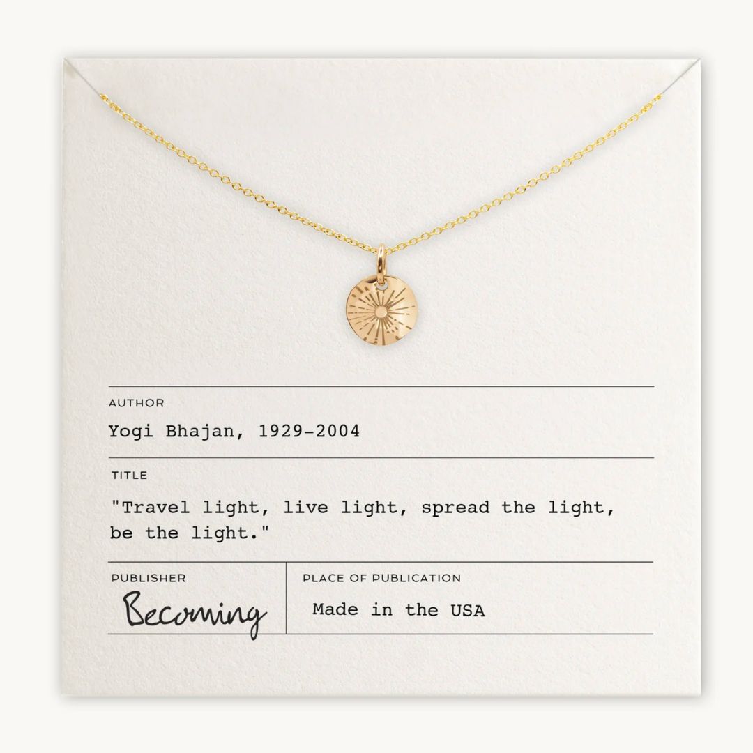 Becoming Be The Light Necklace