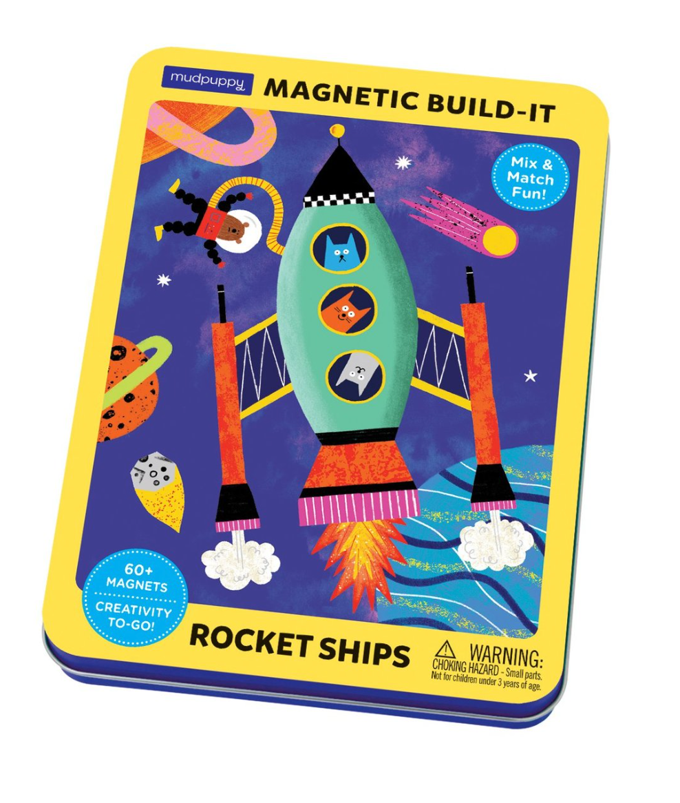 Rocket Ships Magnetic Build-it