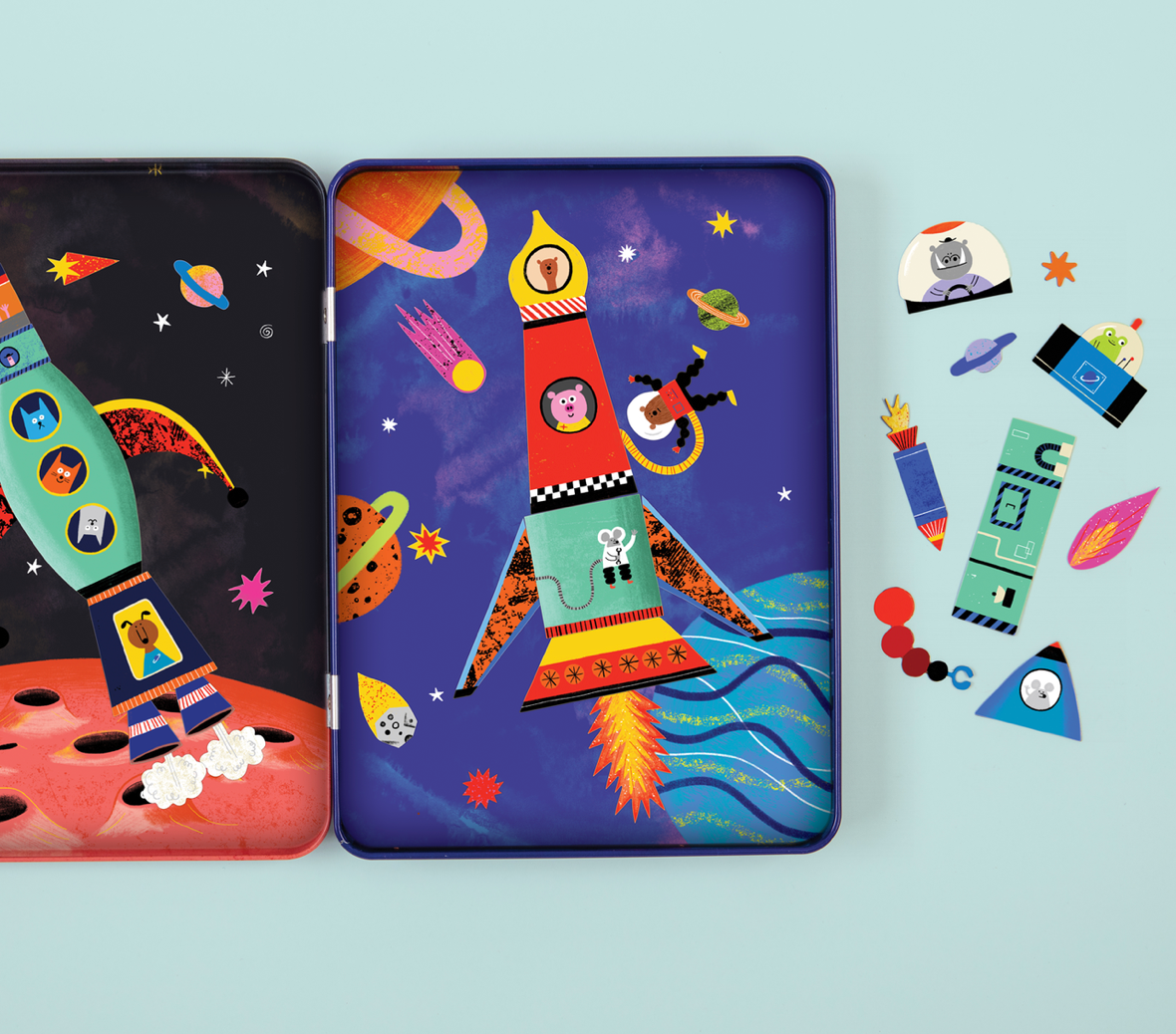 Rocket Ships Magnetic Build-it