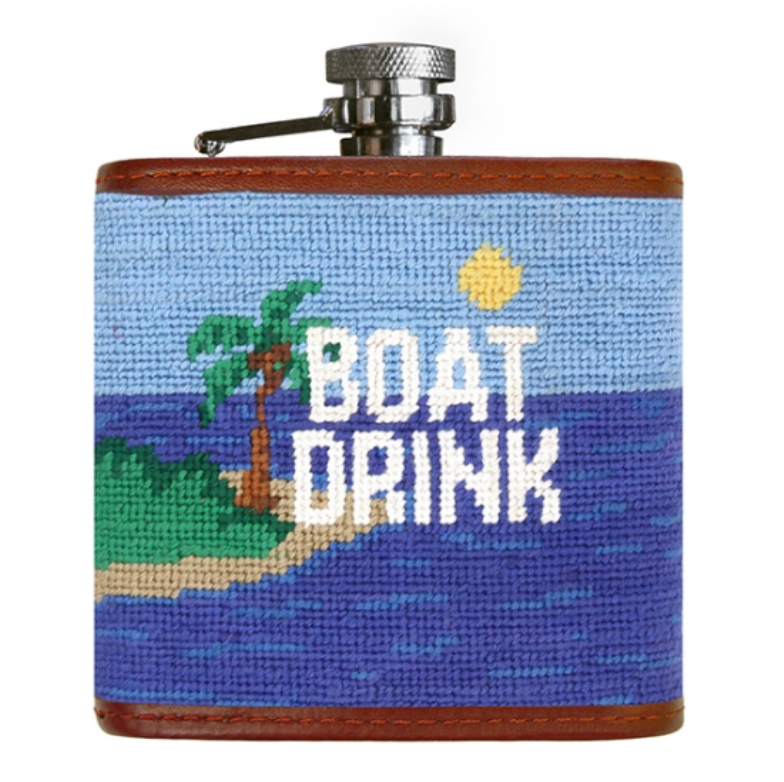 Smathers & Branson Needlepoint Flask