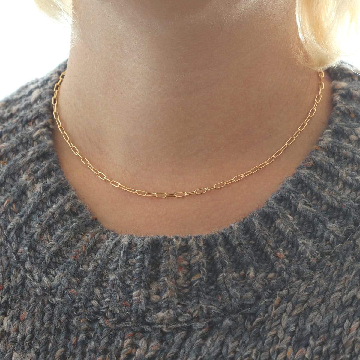 Kris Nations Thin Drawn Cable Chain Choker
