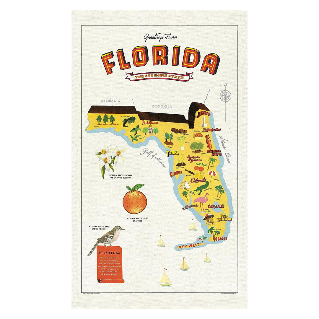 Cavallini Tea Towel