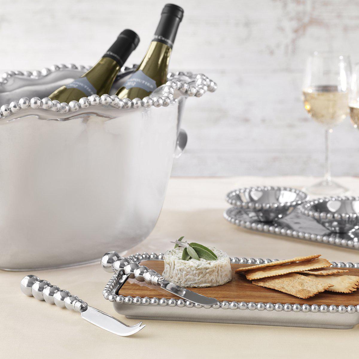 Mariposa Pearled Cheese Knife Set