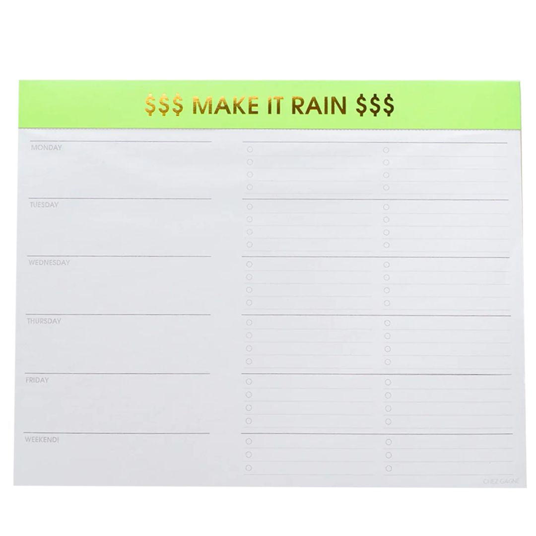 Chez Gagne Weekly Planner Pad