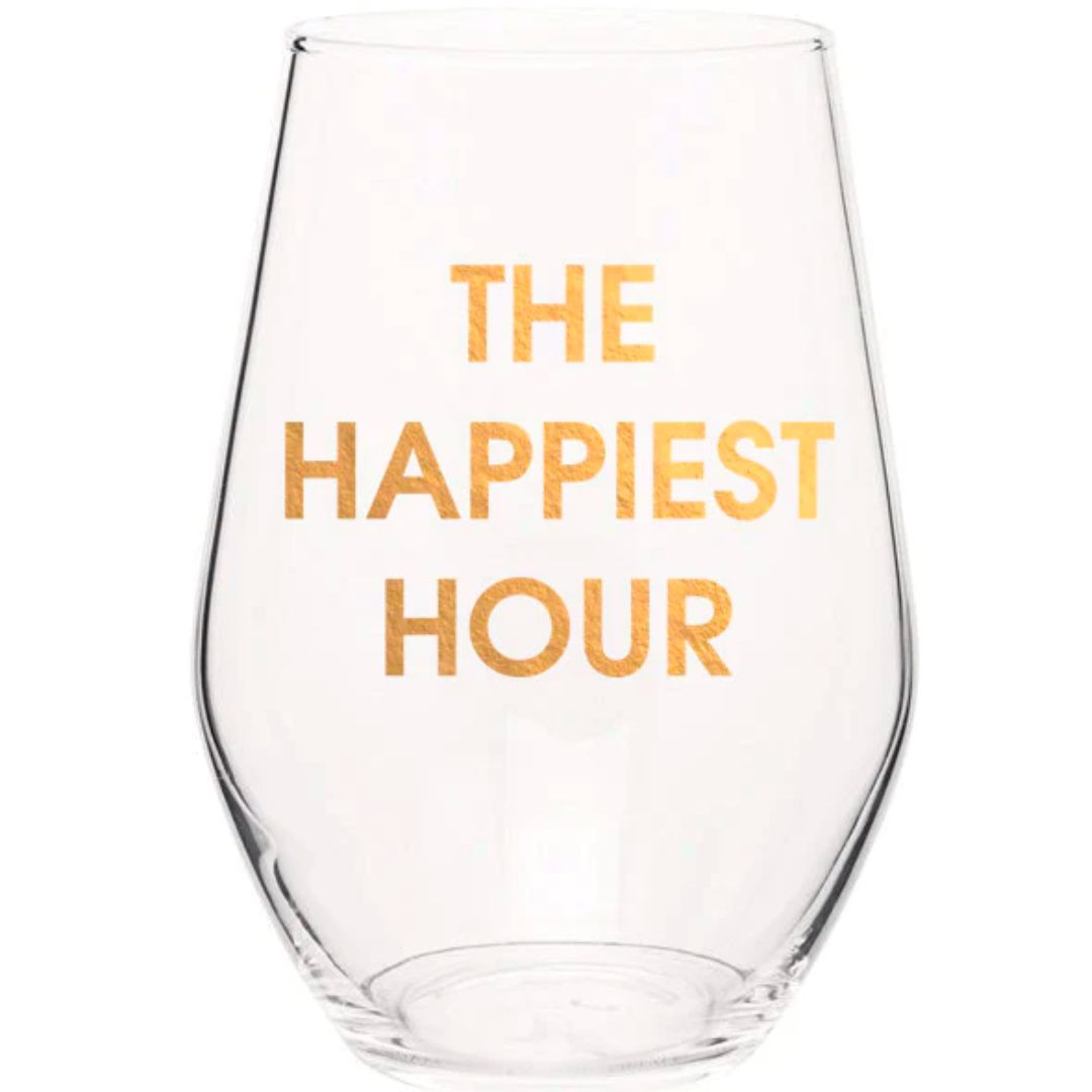 Chez Gagne Stemless Wine Glass