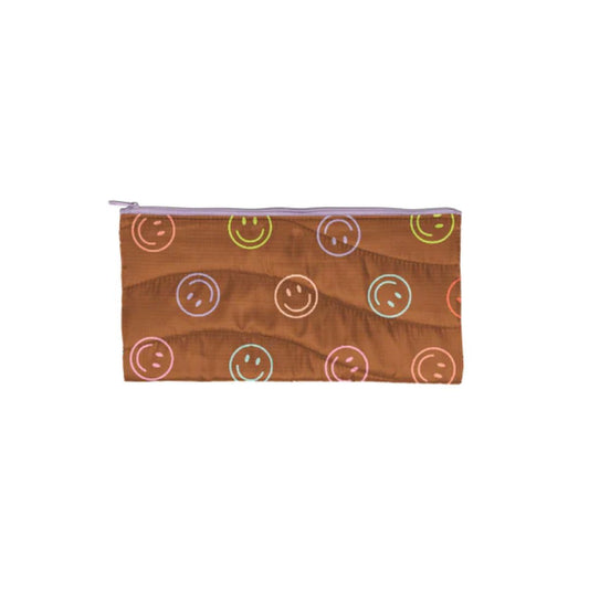 Talking out of Turn Smiley Puffy All The Things Pouch