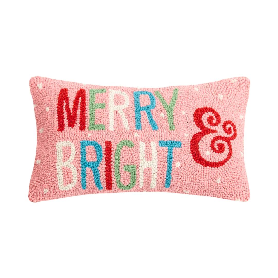Merry & Bright Hook Pillow