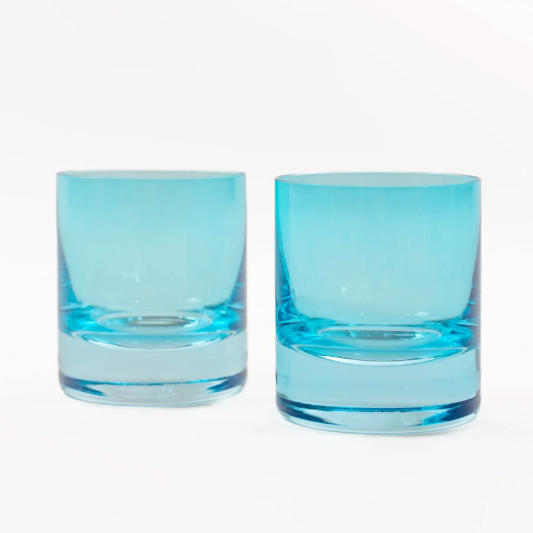 Estelle Colored Rocks Glass Set of 2