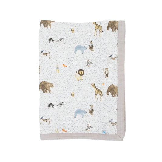Little Unicorn Cotton Muslin Baby Quilt