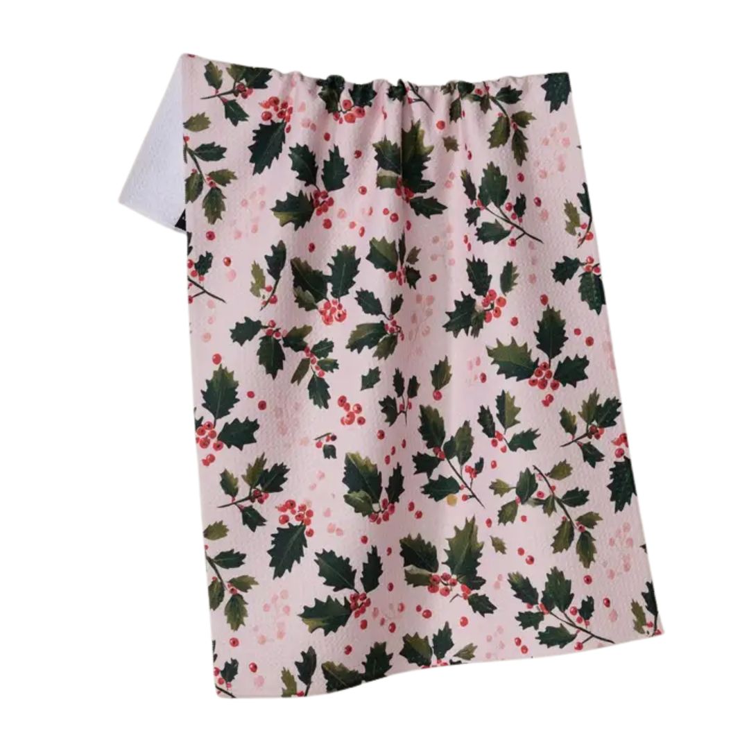 Geometry Holiday Tea Towel