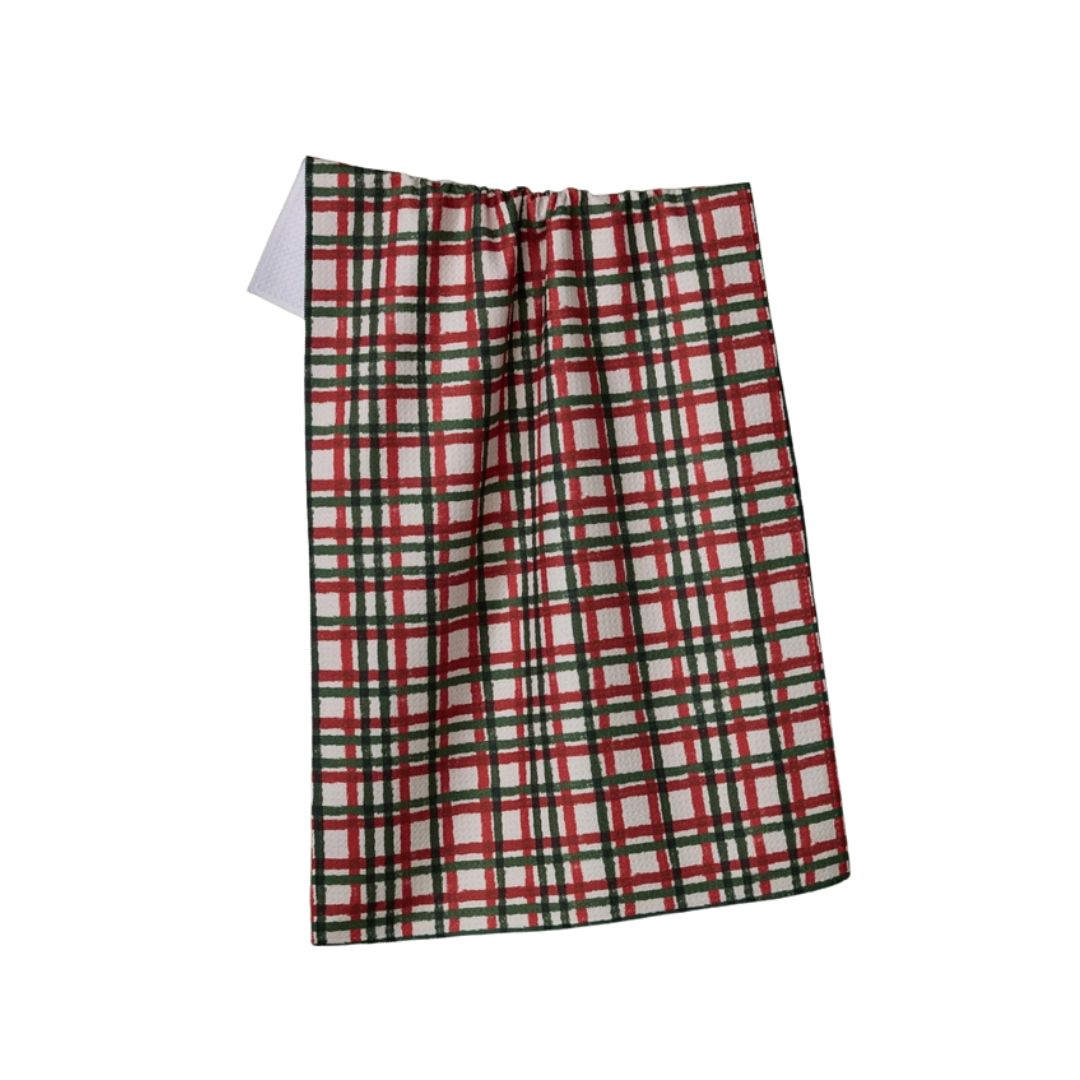 Geometry Holiday Tea Towel