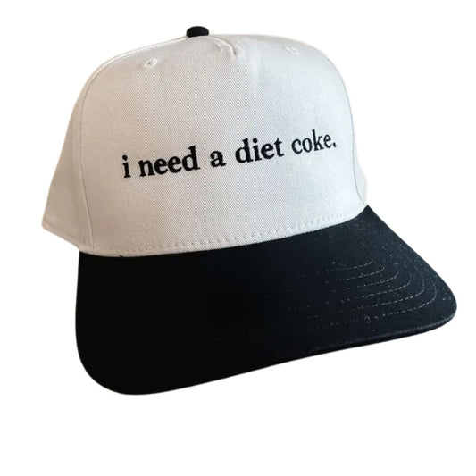 Embroidered Baseball Hat- Diet Coke