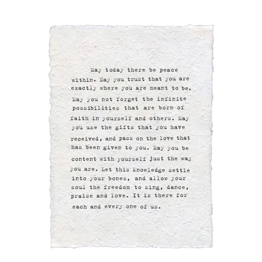 Sugarboo Handmade Paper Print 12x16