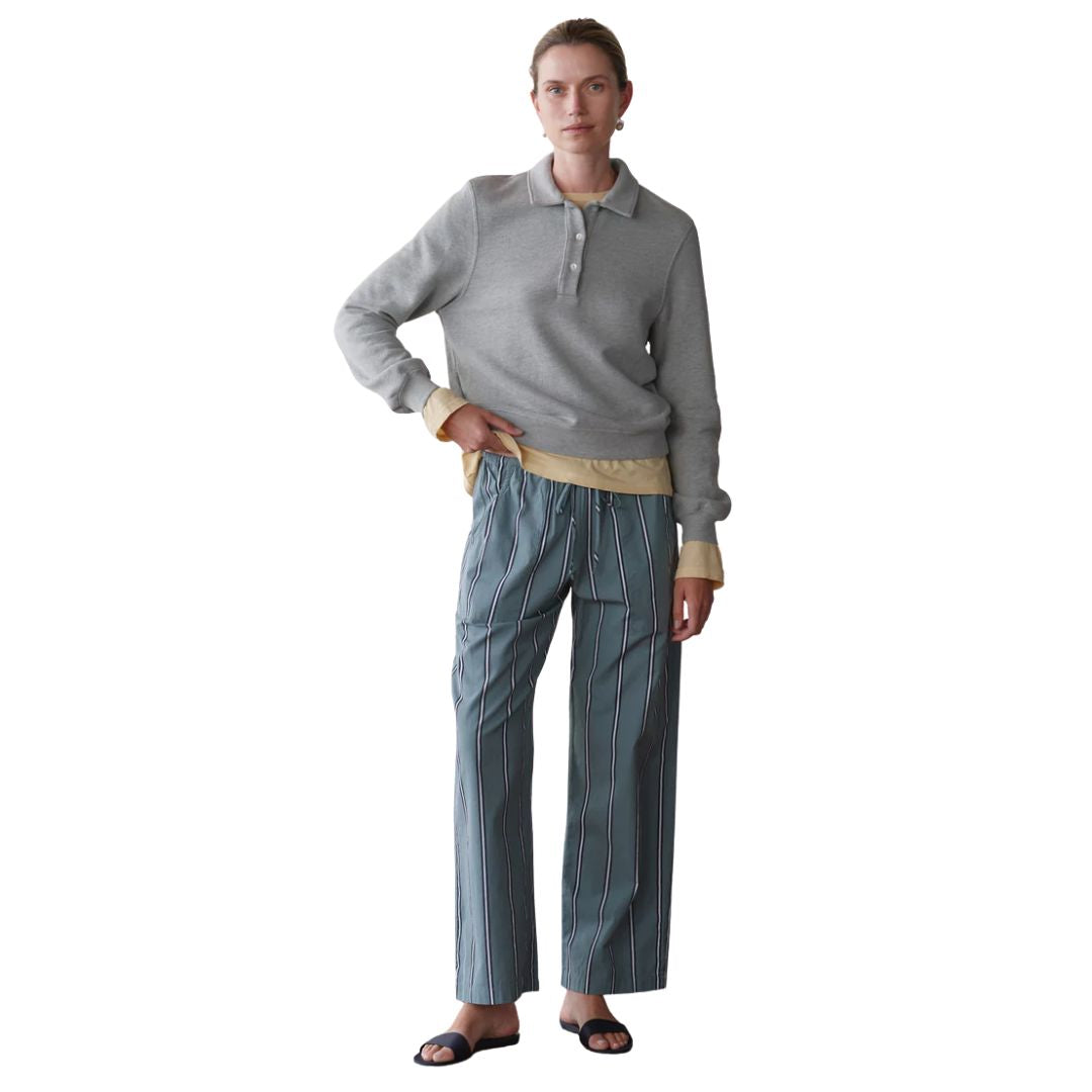 Donni Sage Pop Stripe Drawstring Pant