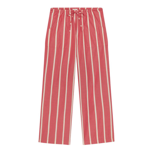 Donni Raspberry Pop Stripe Drawstring Pant