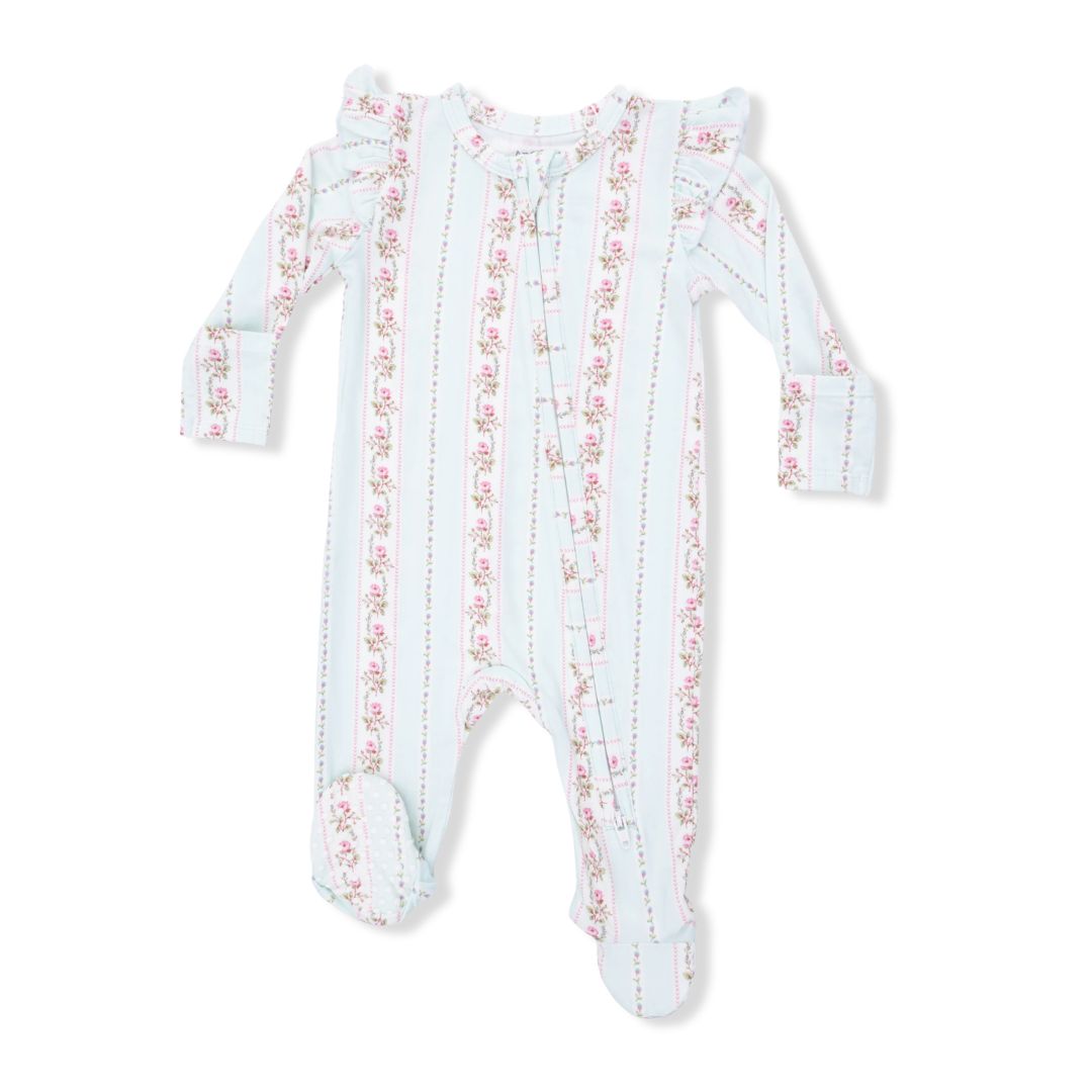 Angel Dear 2 Way Ruffle Sleeve Zipper Footie