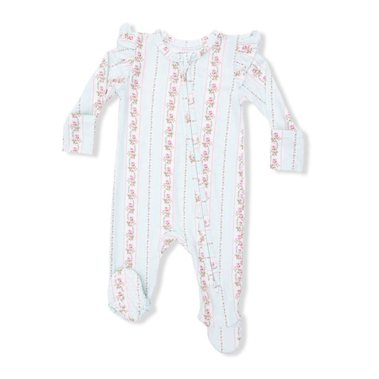 Angel Dear 2 Way Ruffle Sleeve Zipper Footie