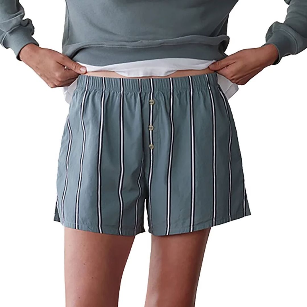 Donni Sage Stripe Pop Boxer
