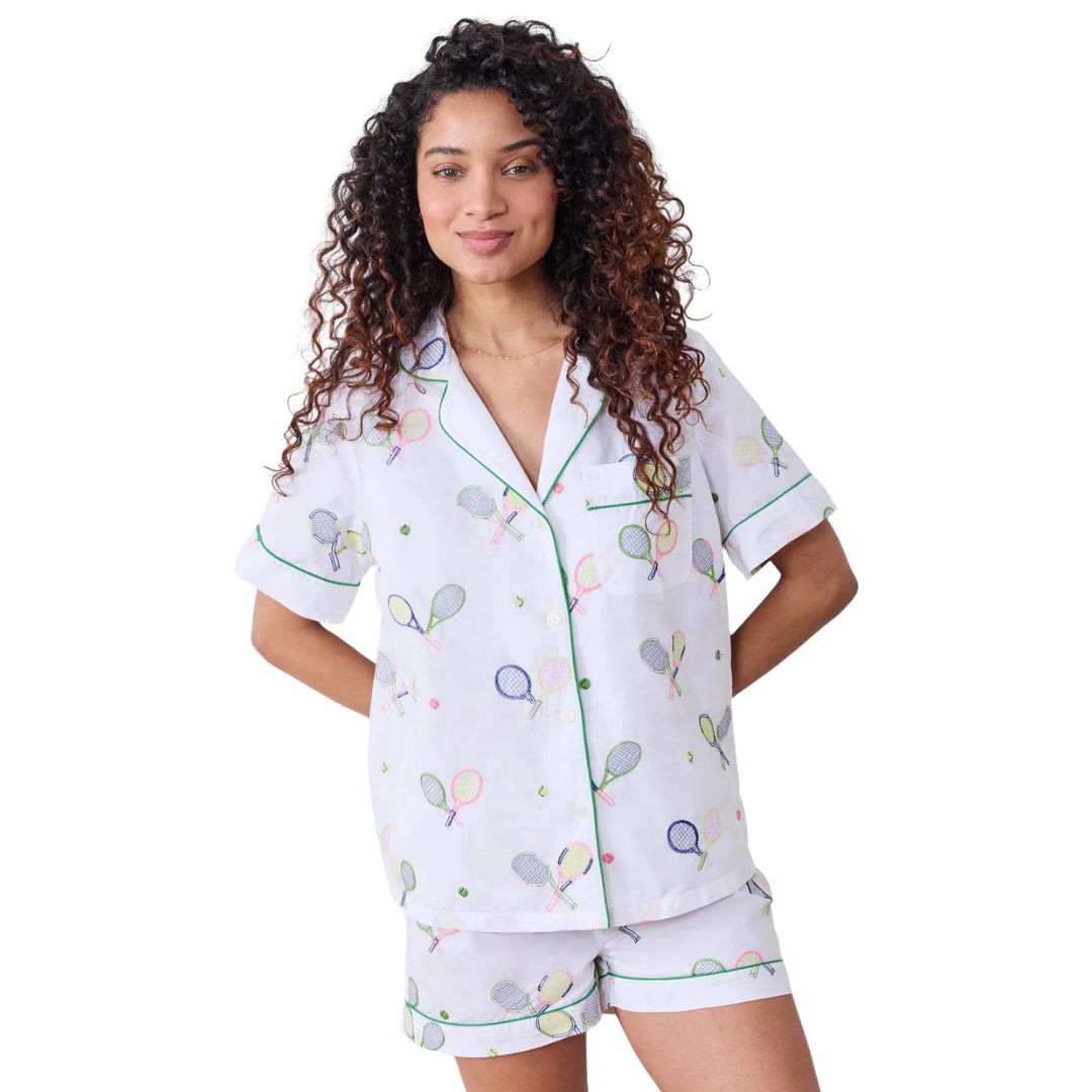 Embroidered Short PJ Set