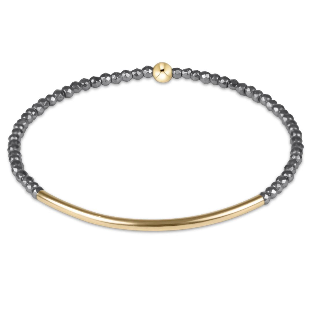 E Newton Bliss Bar Gold 2MM Bracelet