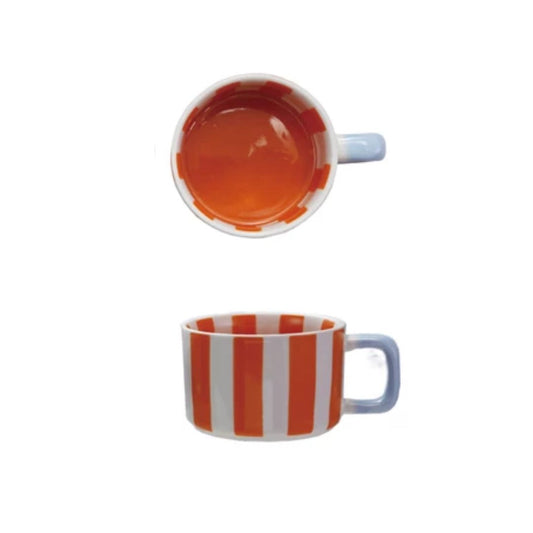 Stripe Stoneware Mug