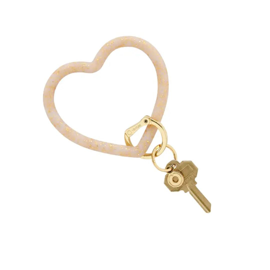 O-Venture Silicon Heart Keychain