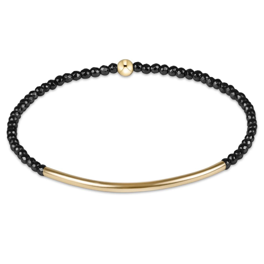 E Newton Bliss Bar Gold 2MM Bracelet