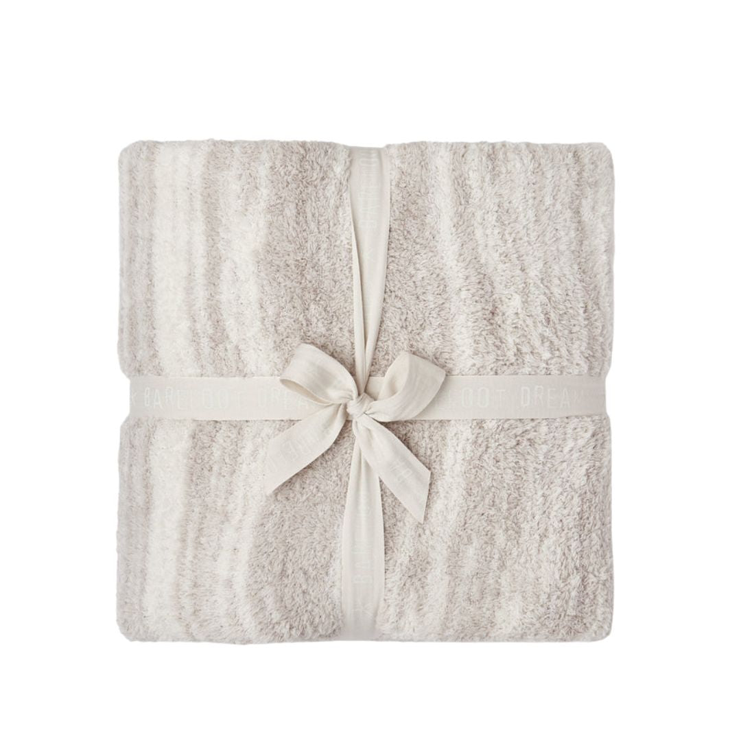 Barefoot Dreams Space Dye Border Throw