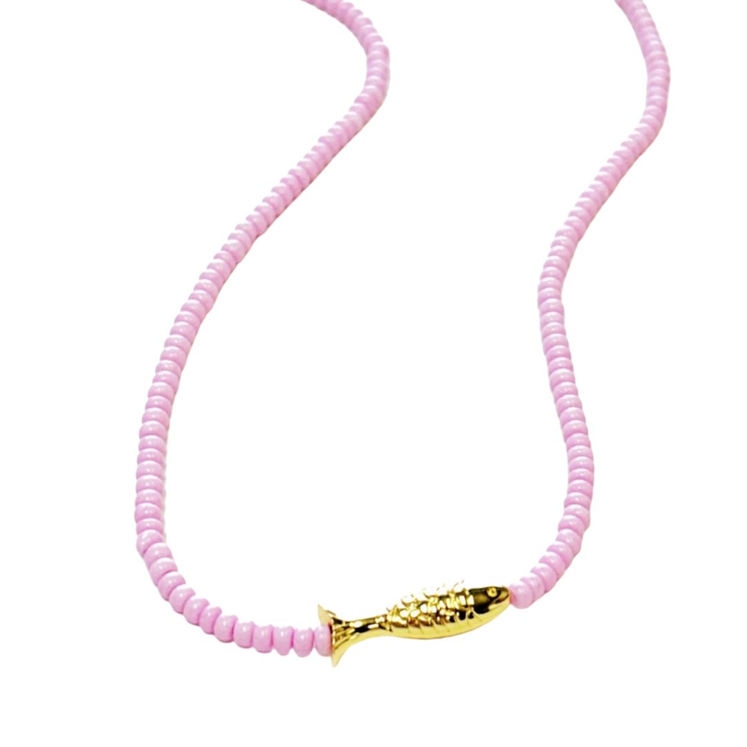 Lucky Fish Beaded Necklace