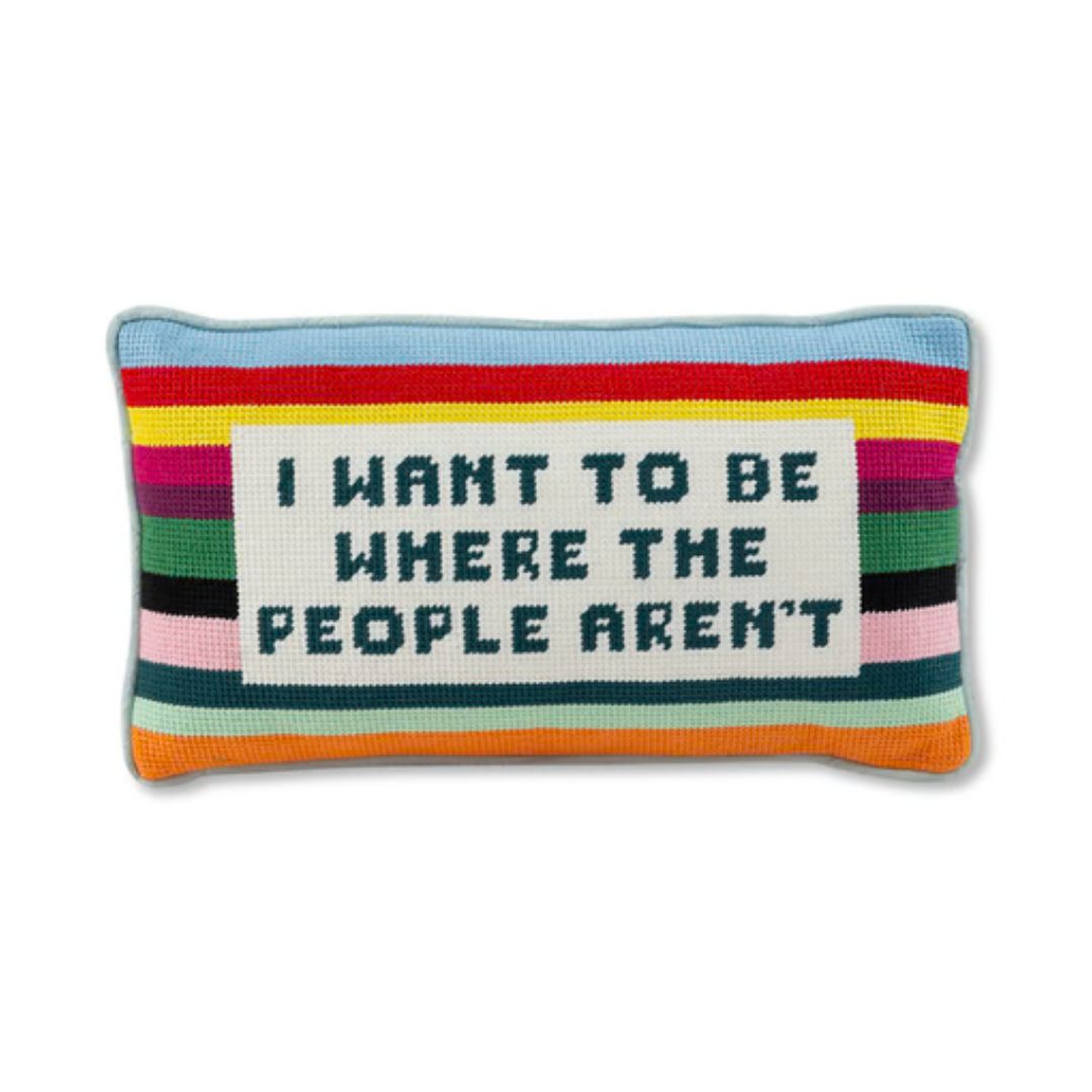 Furbish Needlepoint Pillow