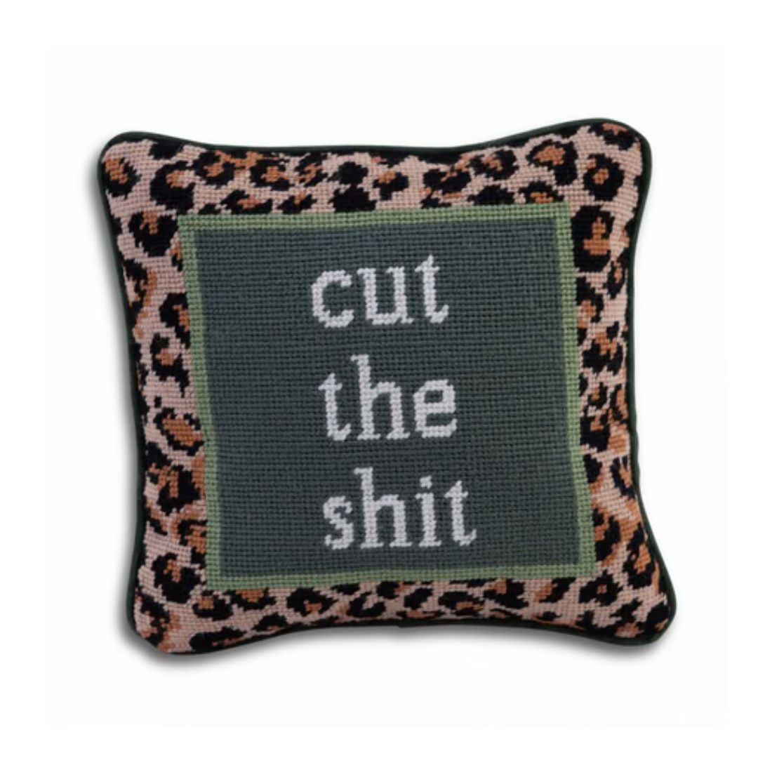 Furbish Needlepoint Pillow