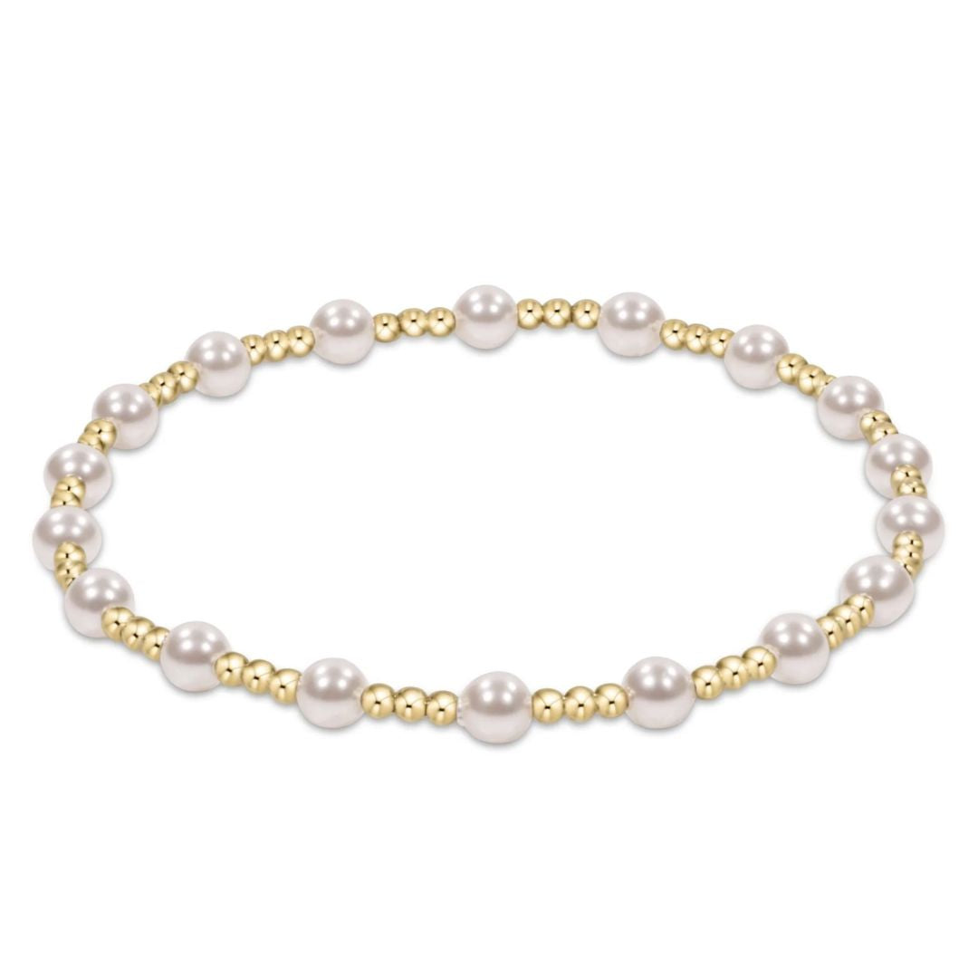 E Newton Extends Sincerity Pearl Bracelet